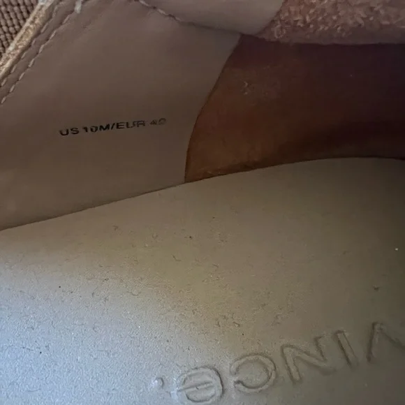 VINCE. - Leather snakeskin platform slip on shoes women’s size 10 - Picture 9 of 11